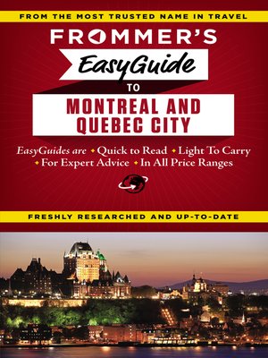 cover image of Frommer's EasyGuide to Montreal and Quebec City